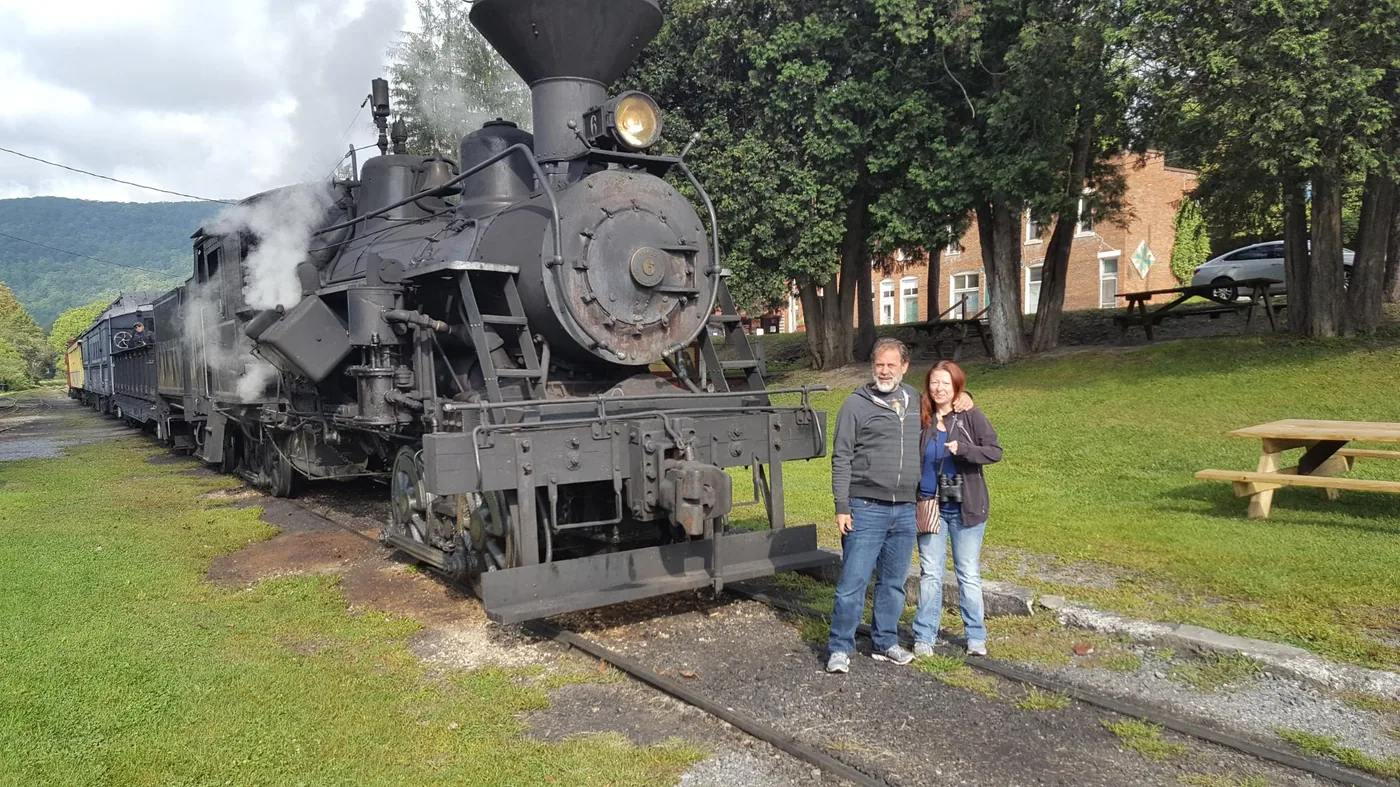 Jeff and Tracy at the Cass Scenic Railroad